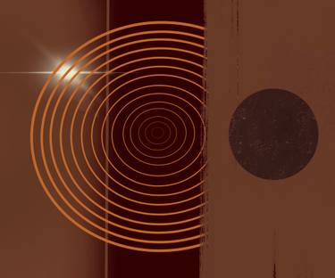 Original Abstract Expressionism Geometric Digital by Salima Deruelle