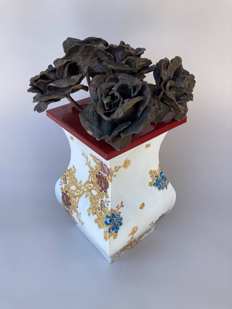 Original Floral Sculpture by Joe Pinkelman