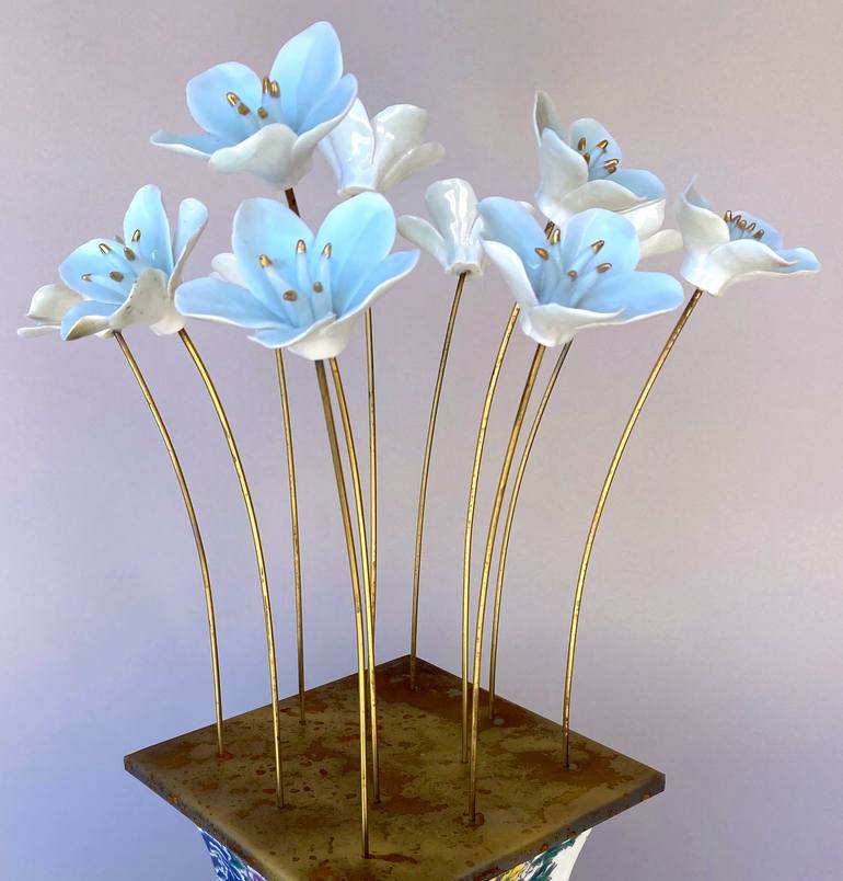 Original Floral Sculpture by Joe Pinkelman