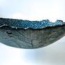 Rim detail showing raw texture and glaze edge