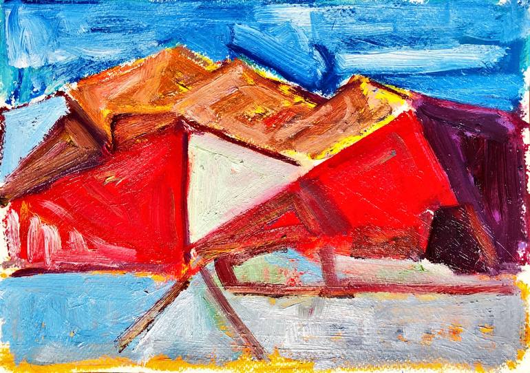 Original Conceptual Abstract Painting by G R