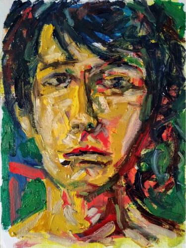 Print of Expressionism Portrait Paintings by G R