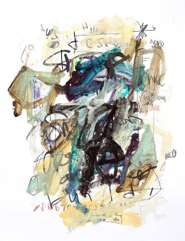 Original Abstract Expressionism Abstract Drawings by Sander Steins