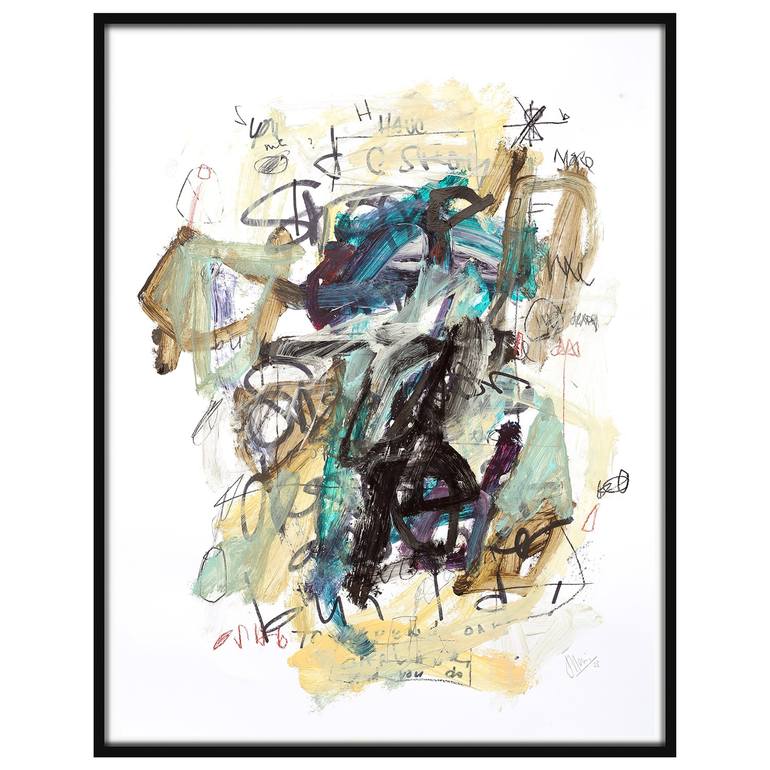 Original Abstract Expressionism Abstract Drawing by Sander Steins