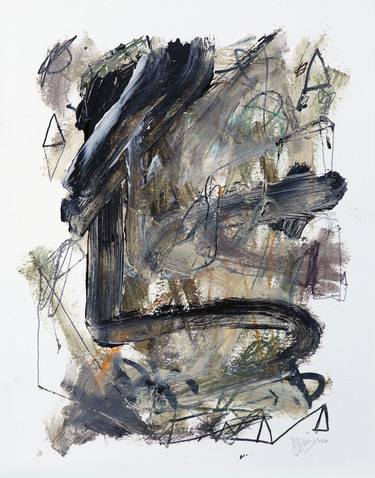 Original Abstract Mixed Media by Sander Steins