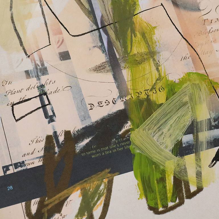 Original Abstract Nature Mixed Media by Sander Steins