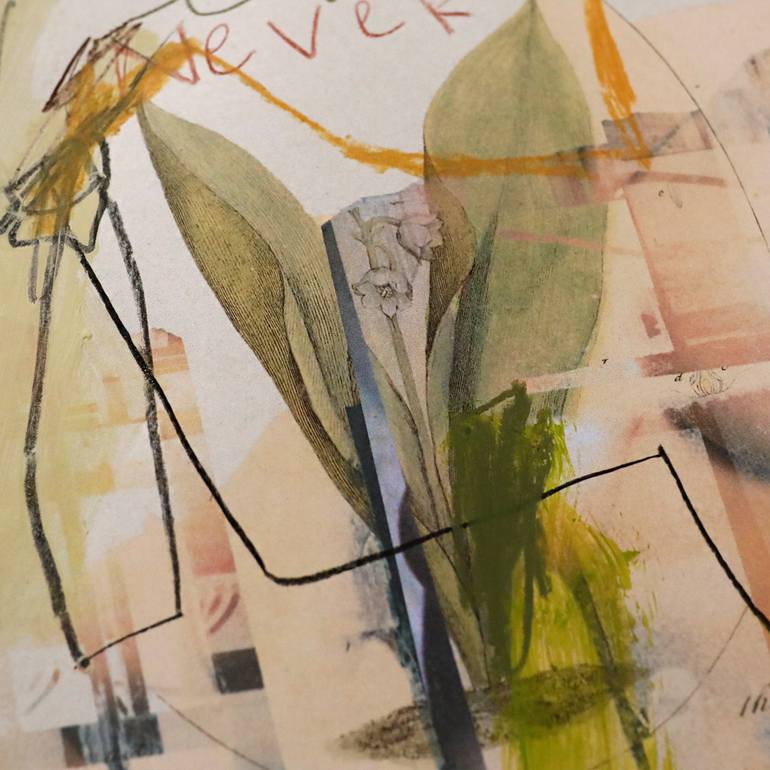 Original Abstract Nature Mixed Media by Sander Steins