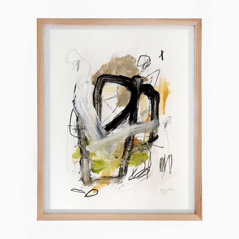 Original Abstract Expressionism Graffiti Drawing by Sander Steins