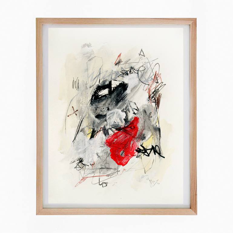 Original Abstract Expressionism Graffiti Drawing by Sander Steins