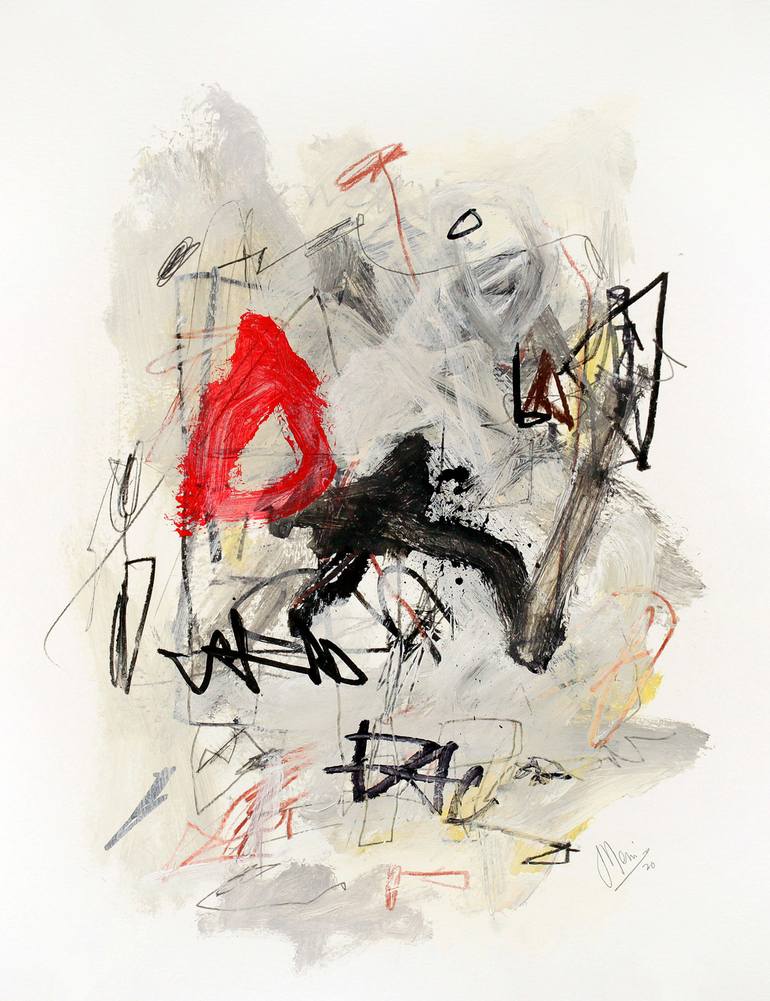 Original Abstract Expressionism Graffiti Drawings by Sander Steins