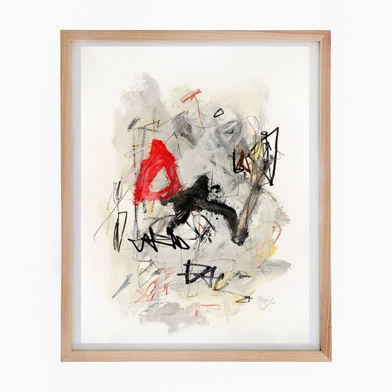 Original Abstract Expressionism Graffiti Drawing by Sander Steins