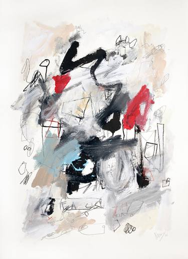 Original Abstract Expressionism Graffiti Drawings by Sander Steins