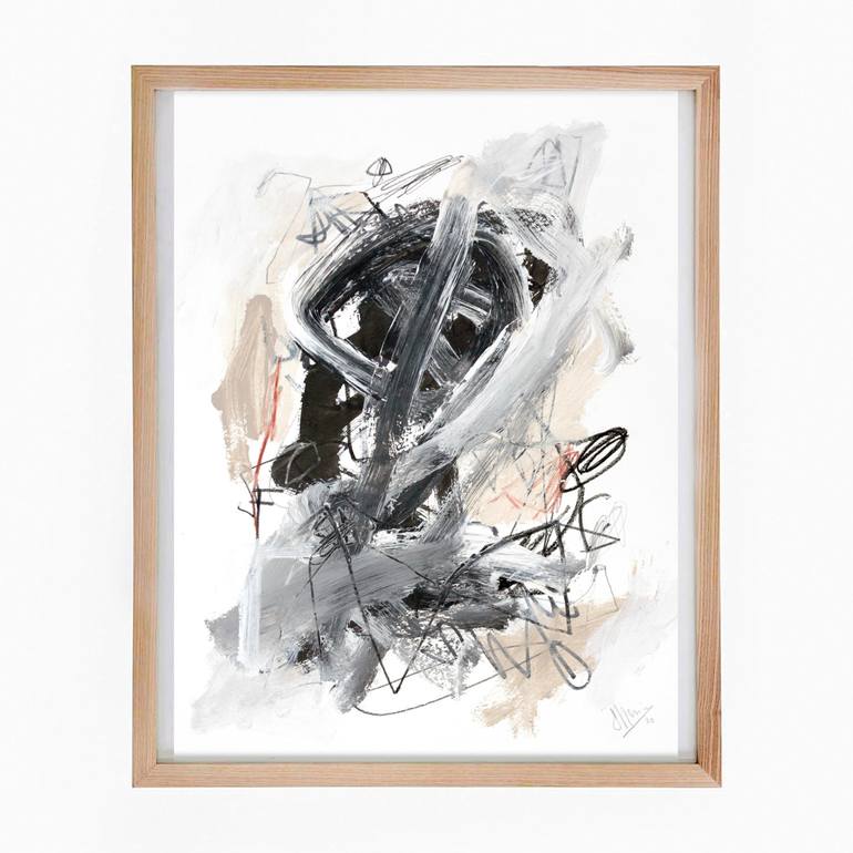 Original Abstract Expressionism Graffiti Drawing by Sander Steins