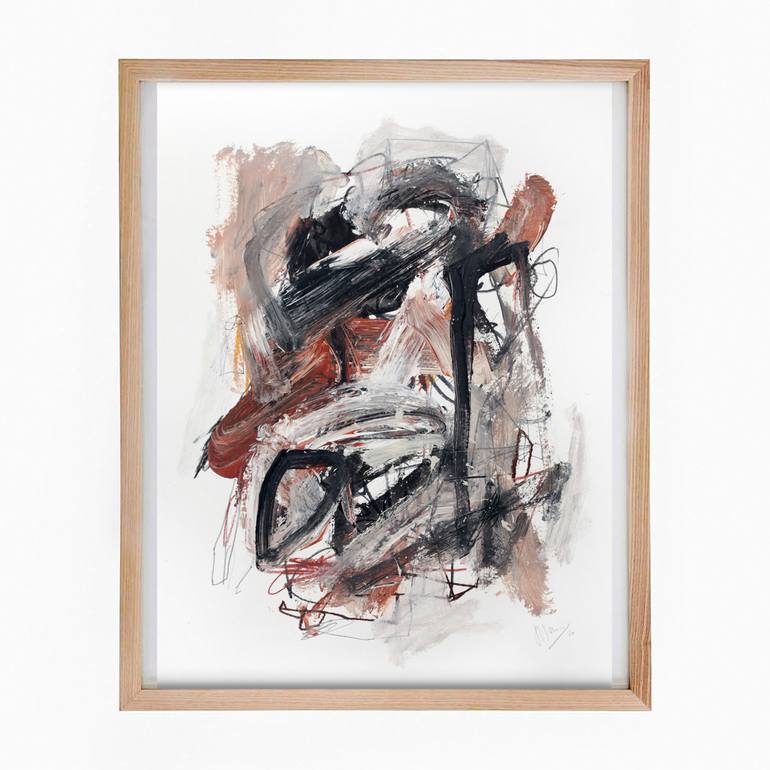 Original Abstract Expressionism Graffiti Drawing by Sander Steins