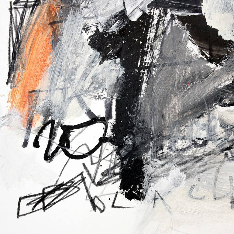 Original Abstract Expressionism Graffiti Drawing by Sander Steins