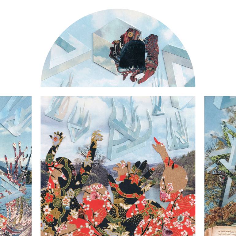 Original Baroque Religion Collage by Stephen Cranston