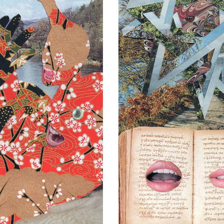 Original Baroque Religion Collage by Stephen Cranston