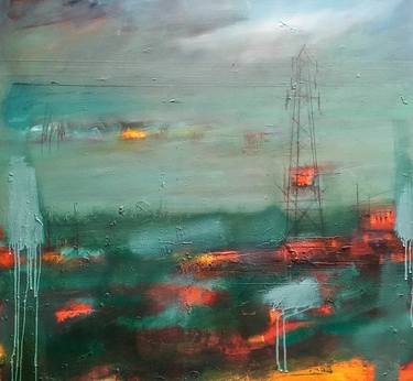 Print of Abstract Expressionism Landscape Paintings by chris lock