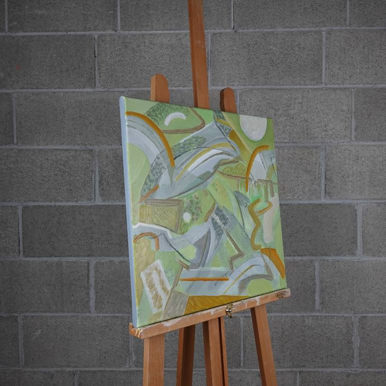 Original Abstract Expressionism Abstract Painting by Giorgio Basfi