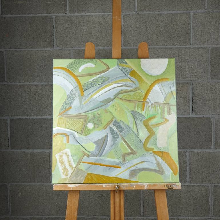 Original Abstract Expressionism Abstract Painting by Giorgio Basfi