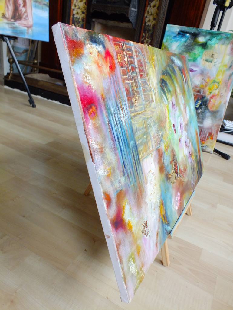 Original Abstract Expressionism Abstract Mixed Media by Eniko Toth