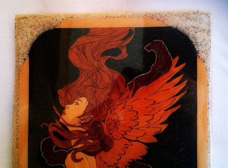 Original Symbolism Fantasy Mixed Media by Roauf Khalil Aqayi