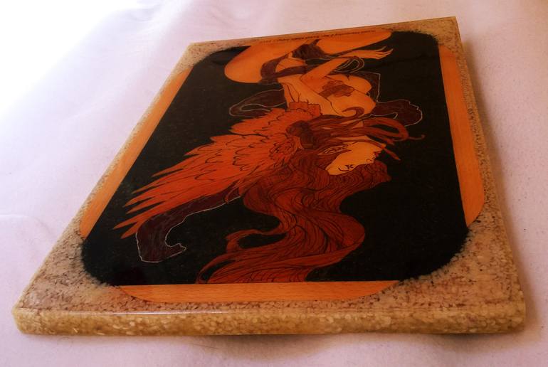 Original Symbolism Fantasy Mixed Media by Roauf Khalil Aqayi
