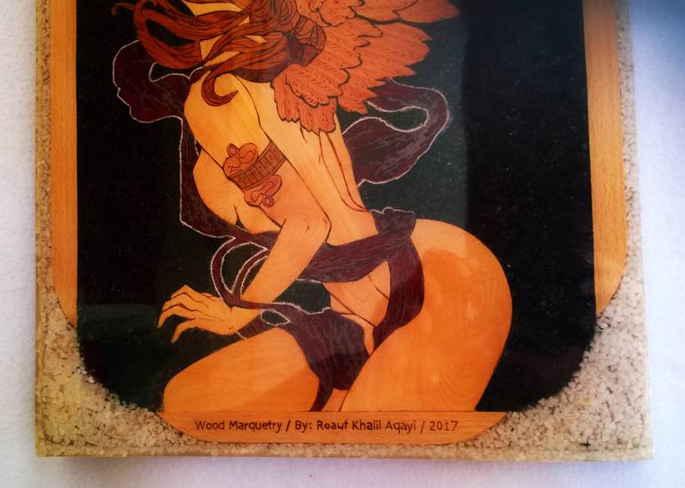 Original Symbolism Fantasy Mixed Media by Roauf Khalil Aqayi