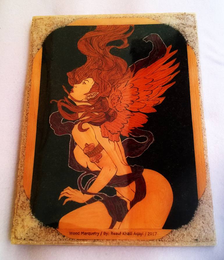 Original Symbolism Fantasy Mixed Media by Roauf Khalil Aqayi