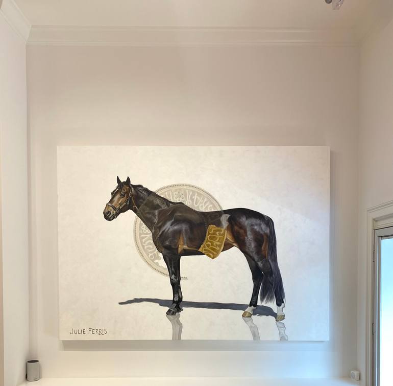 Original Classicism Horse Painting by Julie Ferris