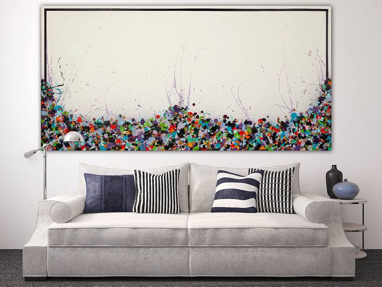Original Abstract Expressionism Music Painting by Jens Devrome