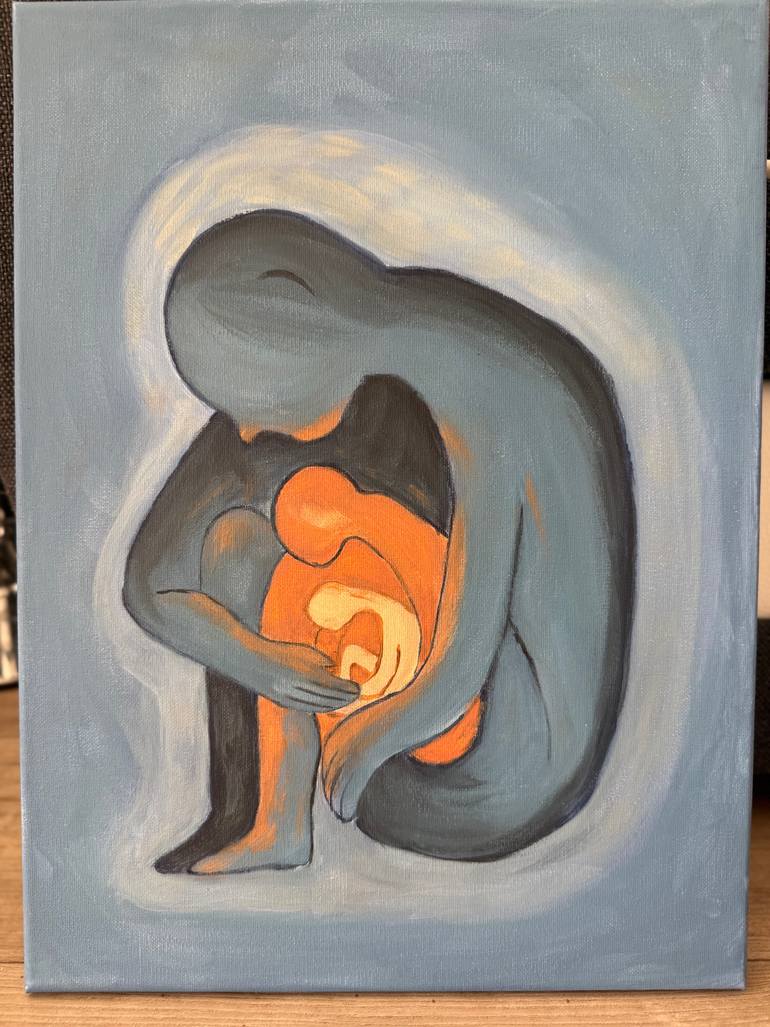 Original Expressionism Abstract Drawing by Mahnam Alaei