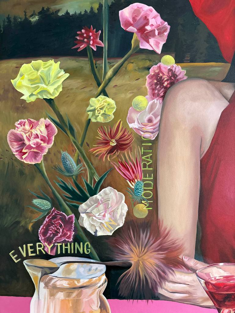 Original Contemporary People Painting by Amanda Mulquiney