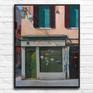 From a new series of Italian shop fronts. I was drawn to this Tabacchi (tobacco) shop because of the way the angled shadows fell on the facade but also because of the decay and grittier side of Venice.