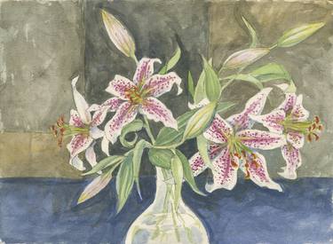 Original Fine Art Floral Printmaking by Kerry Crow
