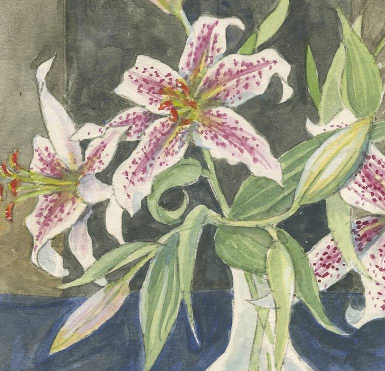 Original Floral Printmaking by Kerry Crow