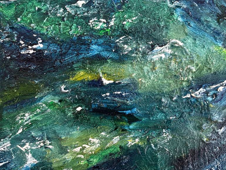 Original Abstract Water Painting by Giuseppe Phos