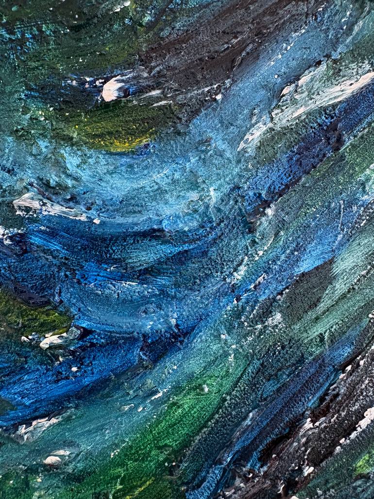 Original Abstract Water Painting by Giuseppe Phos