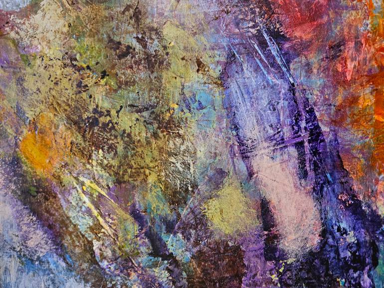 Original Abstract Expressionism Abstract Painting by Tatiana Hellum