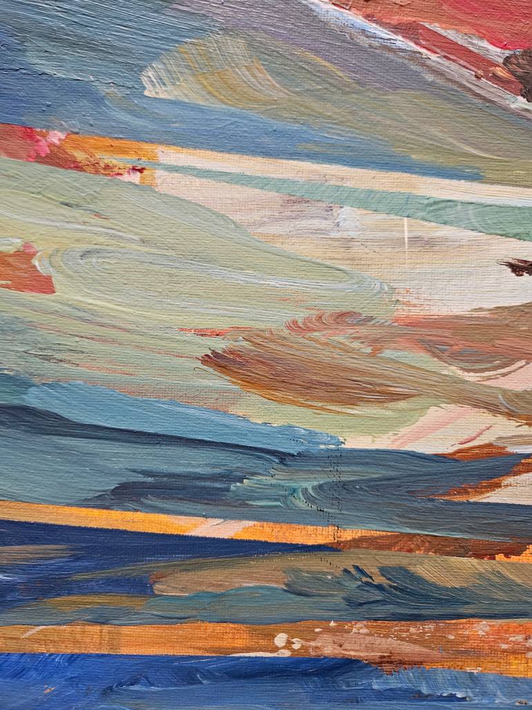 Original Abstract Expressionism Abstract Painting by Tatiana Hellum