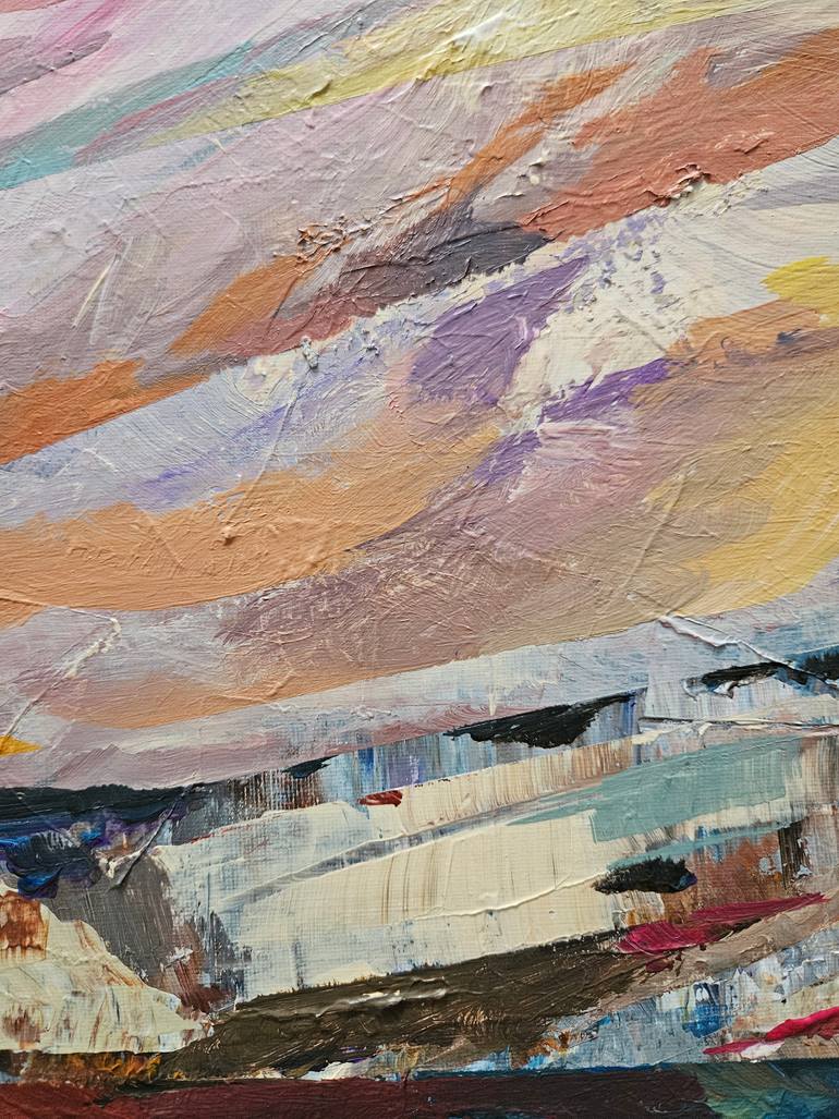 Original Abstract Expressionism Abstract Painting by Tatiana Hellum