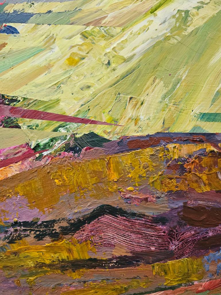 Original Abstract Expressionism Abstract Painting by Tatiana Hellum