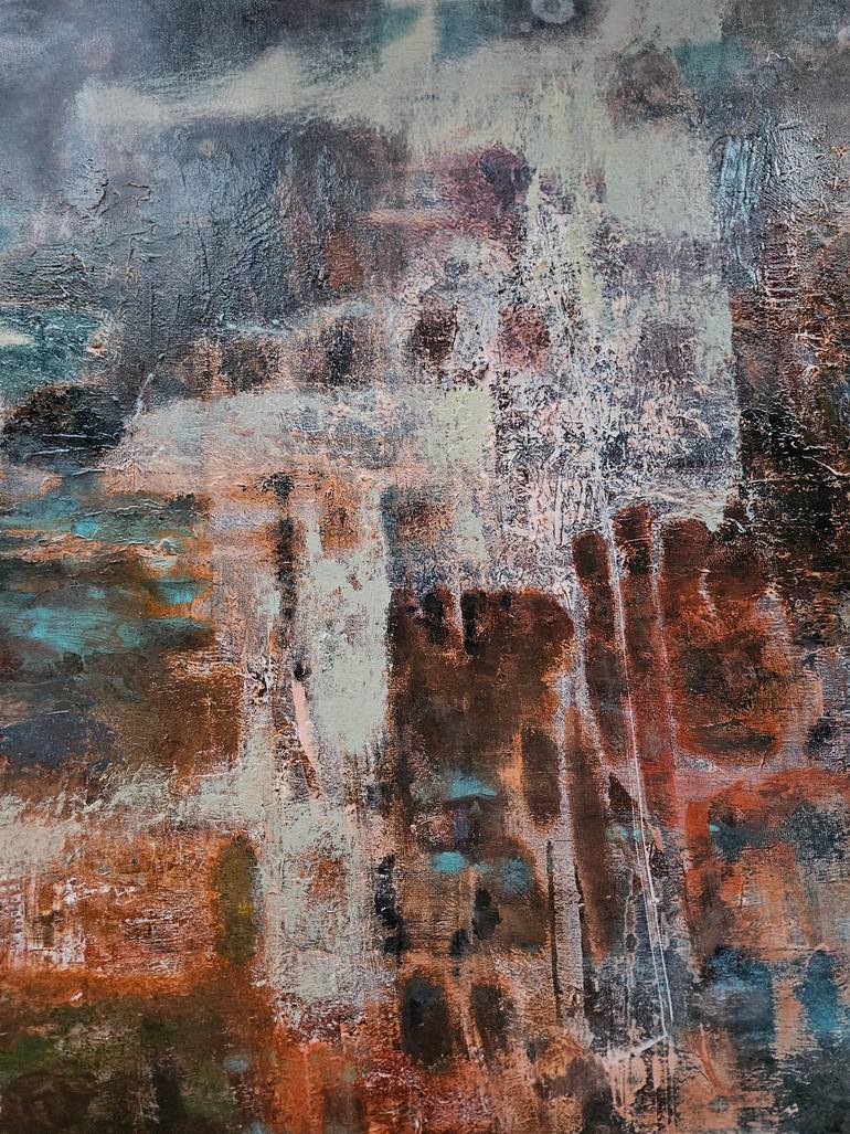 Original Abstract Expressionism Abstract Painting by Tatiana Hellum