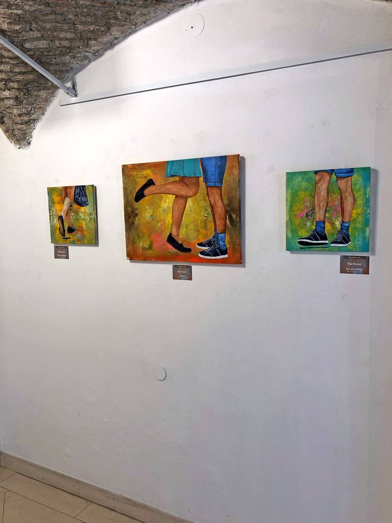 Original Abstract People Painting by ŽIga Korent