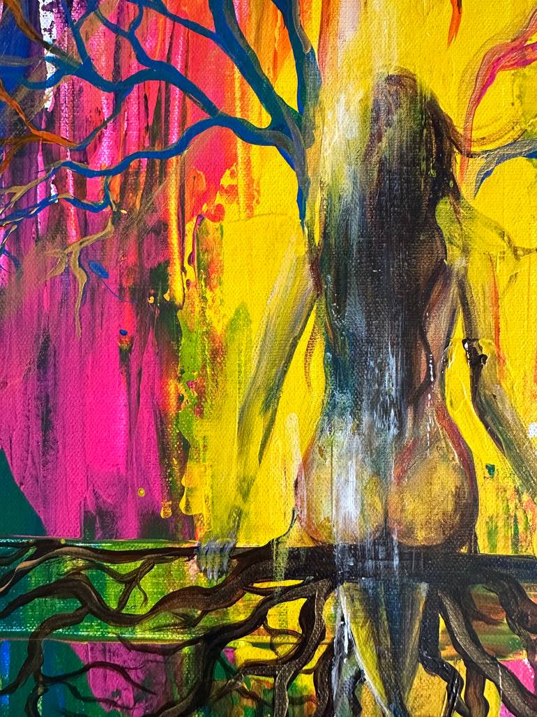 Original Abstract Body Painting by Tetiana Mandrykina