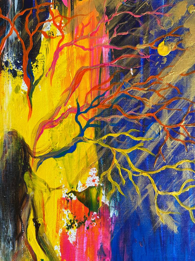 Original Abstract Body Painting by Tetiana Mandrykina