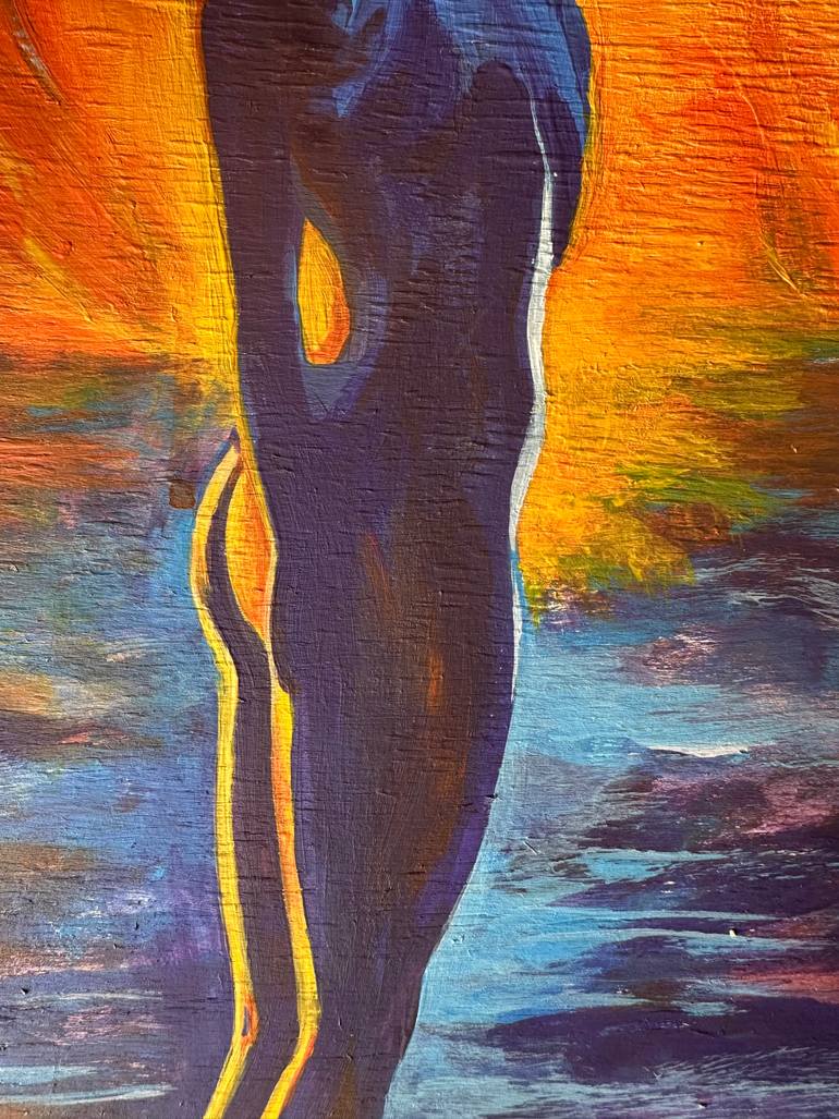Original Modernism People Painting by Tetiana Mandrykina