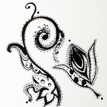 Original Abstract Expressionism Nature Drawing by Gary Clarke