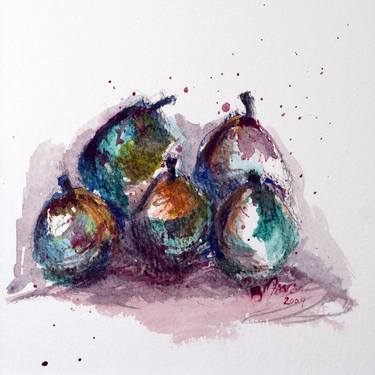 Turquoise Gold Pears thumb