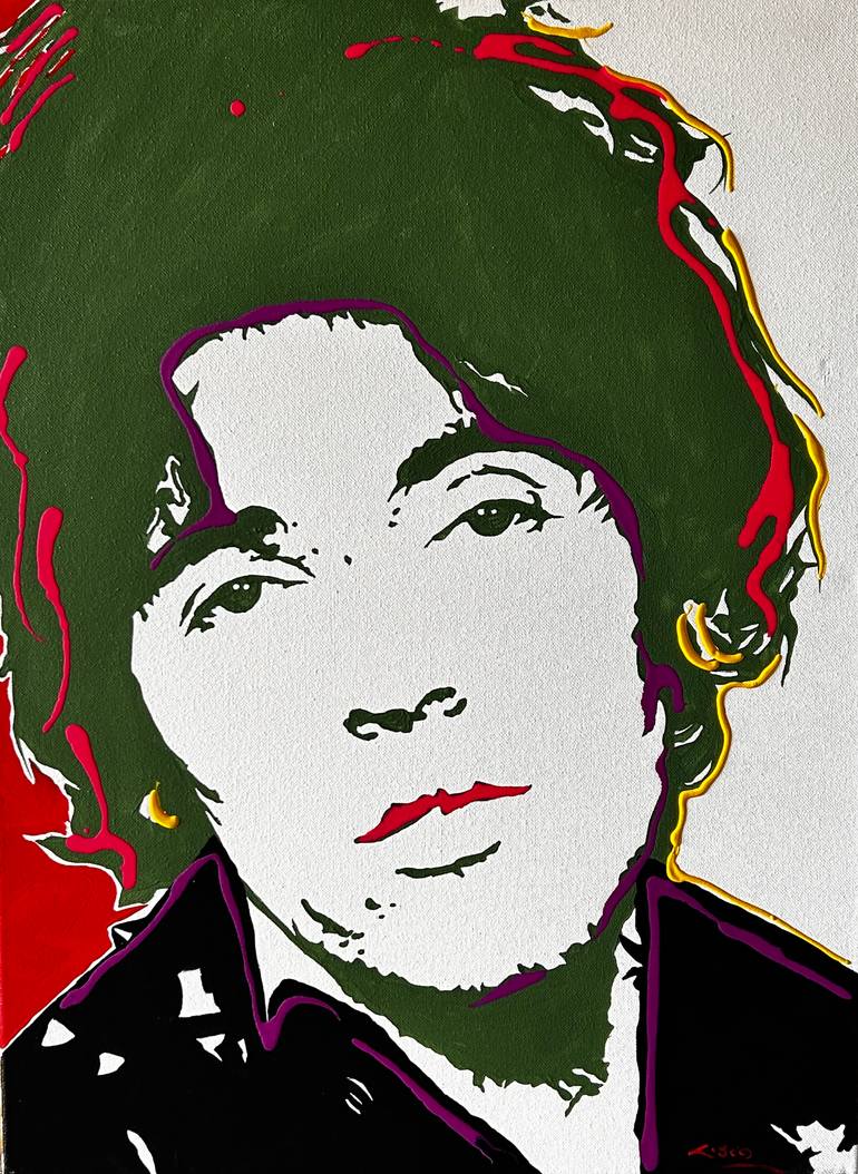 Original Pop Culture/Celebrity Painting by Francisco Manzo | Pop Art Art on Canvas | SOMEWHERE IN THE NIGHT